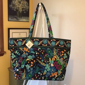 NWT Vera Bradley Grand Tote- Midnight Blues Brand New Never Used 💙